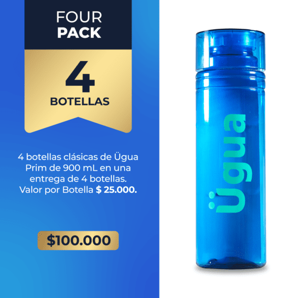 Suministro Four-Pack 900 mL Azul ÜGUA Prim.