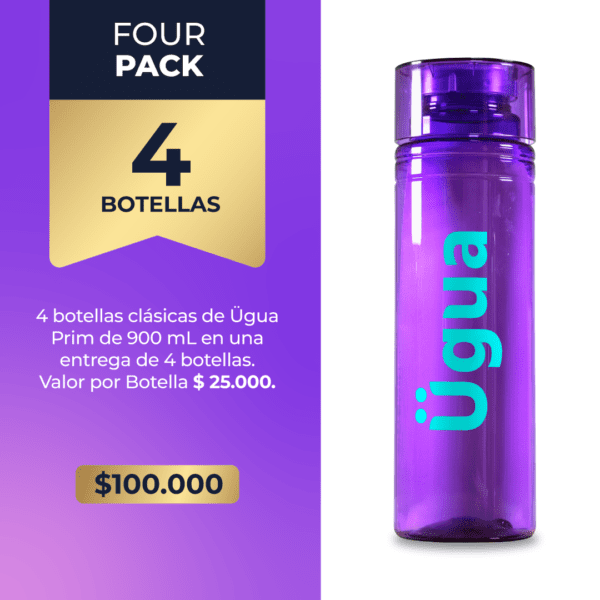 Suministro Four-Pack 900 mL Morada ÜGUA Prim.