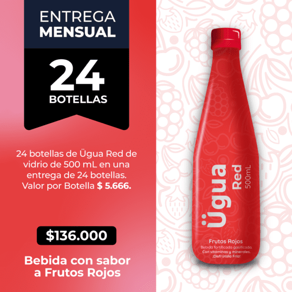 Suministro mensual 24 botellas ÜRed