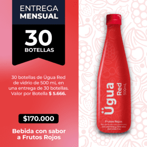 Suministro mensual 30 botellas ÜRed