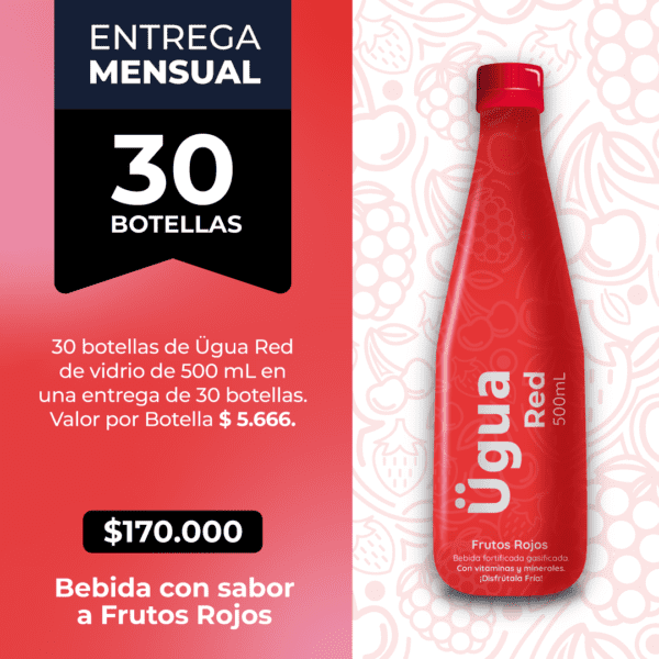 Suministro mensual 30 botellas ÜRed