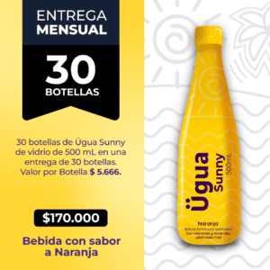 Suministro mensual 30 botellas ÜSunny